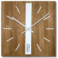 Drevené nástenné hodiny Dub Classic 50cm Flexistyle z250a
